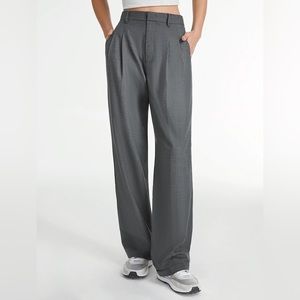 NWT 🪩 Commense Straight Leg Grey Trouser Pants